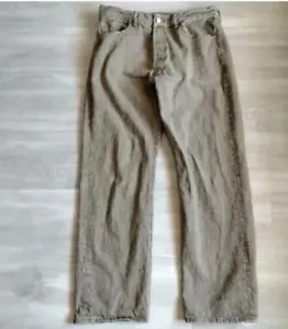 Levi's 501 Jeans Herren (32x28) hellbraun weiß Oak Cone Denim Straight B-Fly - Bild 1 von 13