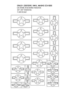 US Stars and Bars for WW2 US Navy Aircraft in 48 Scale - Picture 1 of 2
