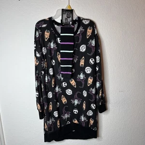 Disney Tim Burton Nightmare Before Christmas Womens Nightgown Sleepshirt & Socks - Picture 1 of 5