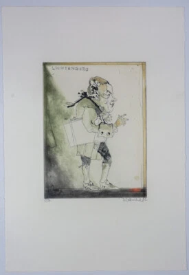 Simon Dittrich: Farbradierung»Lichtenberg«handsigniert-E.A. Ex. von 1982 - Bild 1 von 4