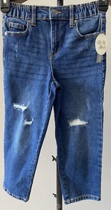 Girls Colorful Planet Balloon Jeans Size XS 4/5 Elastic Waistband  NWT - Picture 1 of 12