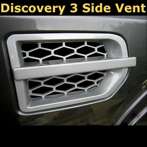 Rejilla de guardabarros Silver Side Vent Discovery estilo 4 para Land Rover Disco 3 LR3 - Imagen 1 de 6