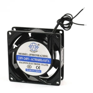 220-240 V 0,07 A 2-Draht-Metallrahmen-Wechselstrom-Axialstrom-Lüfter 80 mm x 80  - Bild 1 von 1