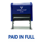 Basic Paid In Full Self Inking Rubber Stamp (Blue Ink) - Large