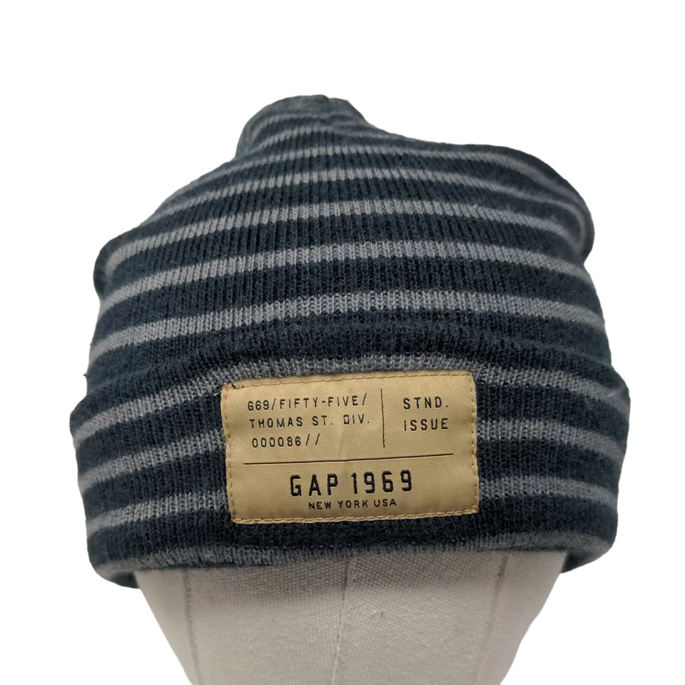 Gap 1969 Kids Boy's Knit Beanie Hat Multicolored Size S/M Striped Acrylic - Image 1 of 4