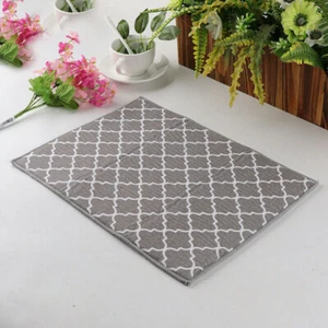 Microfiber Dish Draining Sink Mat Pad Drainer Kitchen Towel Quick Dry Washing Up - Picture 1 of 7