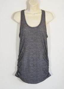 Camiseta sin mangas Athleta para mujer pequeña gris oscuro Speedlight brezo espalda deportiva ajustada de nailon - Imagen 1 de 6