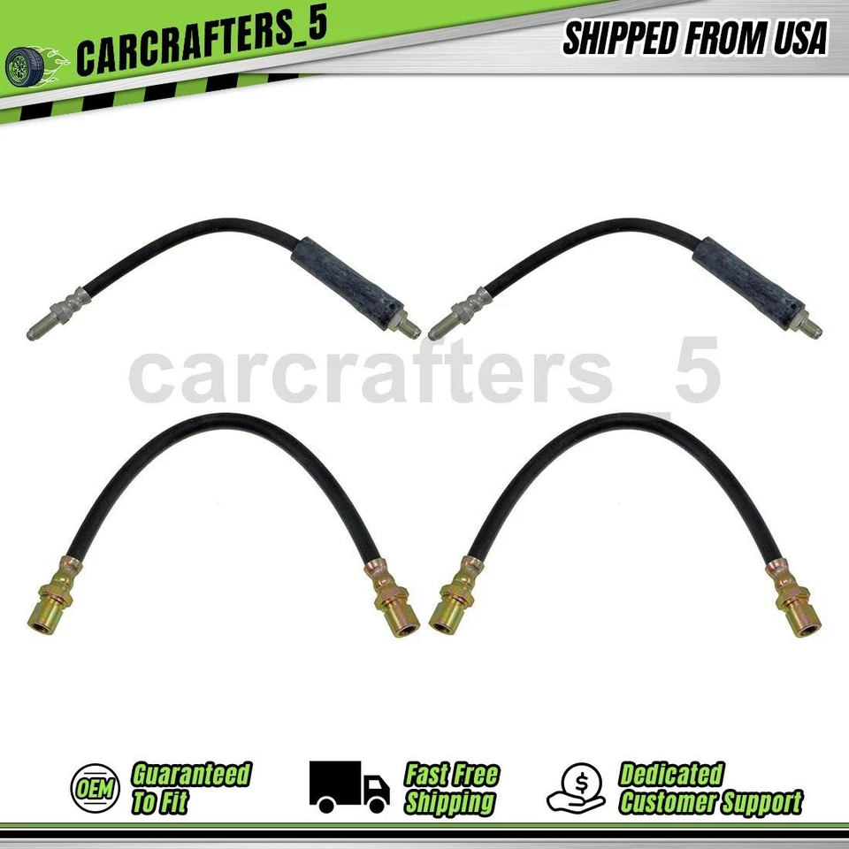 4 передних задних тормозных гидравлических шланга для 1978 1979 1980 Ford Fiesta 1,6 л - Изображение 1 из 4