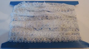 Spitze Rüschen weiß Borte 3/4" Nylon 11 Yards 12 Zoll - Bild 1 von 5