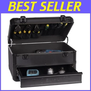 Portable Tool Box Organizer with Drawers, Black - Picture 1 of 9