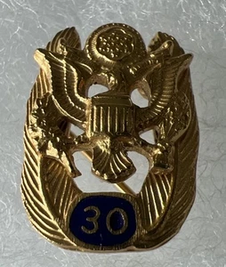 Prendedor sombrero solapa empleado servicio gobierno de Estados Unidos 30 años. I - Imagen 1 de 6