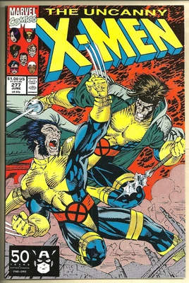 Uncanny X-Men #277 casi nuevo (1990) Jim Lee art. Cubierta Wolverine y Gambito. Foto 1 de 2