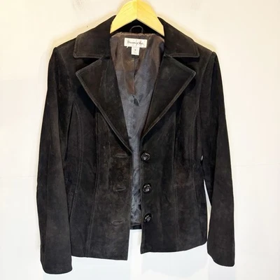 Preston & York Black Suede Jacket - size Small - Image 1 of 4