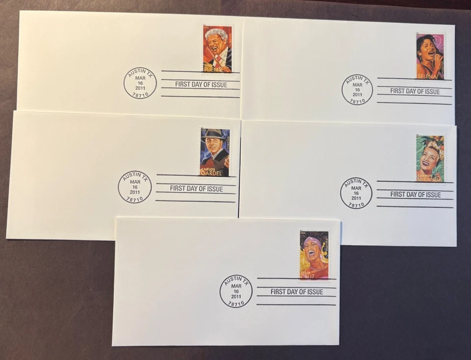 #4497-01 Latin Music Legends FDC without cachet - Image 1 of 1