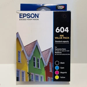 Epson 604 Cyan/Magenta/Yellow/Bonus XL Black Ink Value Pack - C13T10G692 NEW - Picture 1 of 6