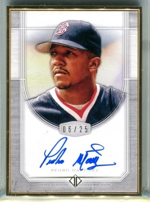 Pedro Martinez RED SOX 2017 Topps Transcendent Autograph #TCA-PM #06/25 Auto HOF - Image 1 of 2