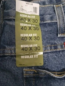 Wrangler Herren normale Passform 100 % Baumwolle blau Denim neu mit Etikett Größe 40 x 30 - Bild 1 von 7
