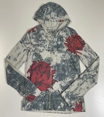 Sudadera con Capucha Vintage Y2K Urban Spirit Talla M/L Rosa Tatuaje Cyber Grunge Fairy Foto 1 de 4