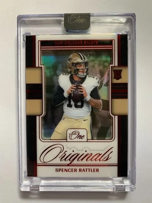 Spencer Rattler Rookie /49  2024 Panini One Originals Red Saints RC - Image 1 of 2