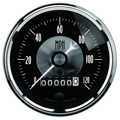 AUTO METER 3-3/8 Speedometer Gauge 120mph Elec Programmable 2088 - Image 1 of 3