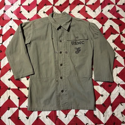 Chaqueta militar vintage de EE. UU. P44 HBT como está modificada Segunda Guerra Mundial leer Foto 1 de 4