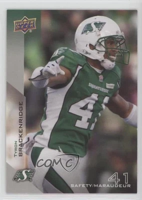 2014 Upper Deck CFL Tyron Brackenridge #135 - Image 1 of 2