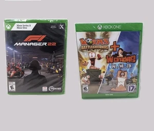 New Xbox Game: F1 Manager 22 & Worms Battlegrounds + Worms W.MD - Series X / One - Picture 1 of 6