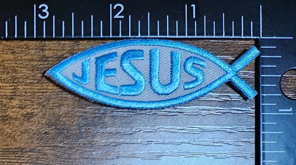 Jesus Fish Christianity Christian Patch - Image 1 of 1