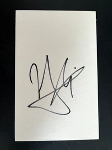 GHEORGHE HAGI - LEGENDARY RUMANIAN FOOTBALLER  - SIGNED WHITE CARD - Picture 1 of 1