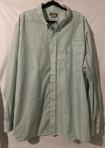 Duluth Trading langärmliges kariertes Herrenhemd mit Knopfleiste 3XL grün weiß - Bild 1 von 4