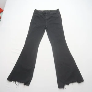 Pantalones de mezclilla Flying Monkey para mujer tiro alto acampanados 31 negros elásticos boho festival - Imagen 1 de 10