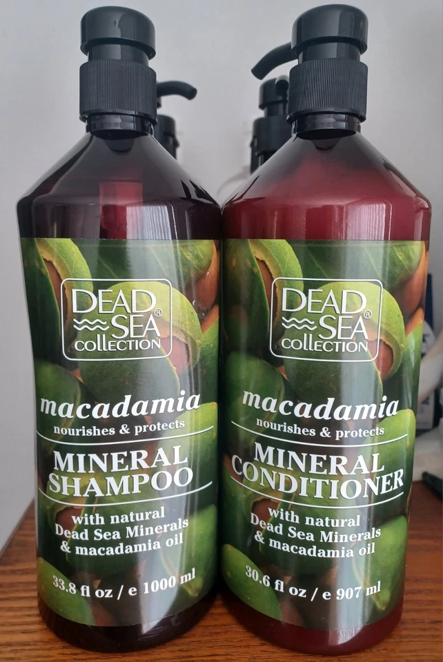 (2) Dead Sea Collection Macadamia Mineral Shampo 33.8 oz & Conditioner 30.6 oz - Image 1 of 1