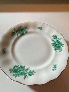 KÖNIGSZELT CHARLOTTE ANTIKE KUCHENTELLER 6 STÜCK PORZELLAN ELFENBEIN + DEKOR - Bild 1 von 6