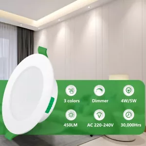 6/12er 68mm LED Einbaustrahler Flach Dimmbar 3CCT Deckenspot Panel Leuchte Lampe - Bild 1 von 16