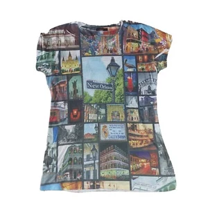 Davina New Orleans Studded Iconic T Shirt French Quarter Bourbon Street SZ 3XL - Picture 1 of 9