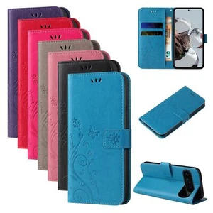 Phone Case For Google Pixel 9 / 9 Pro / 9 Pro XL / 9a Flip Floral Flip Cover - Picture 1 of 87