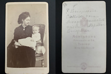 Montabone, Torino, Princesse Maria dal Pozzo et son fils Emmanuel Vintage albume