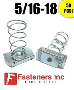 (#4119) P1007-EG 5/16"-18 Spring Nuts for Unistrut/B-Line Channel 50/BX - Bild 1 von 5