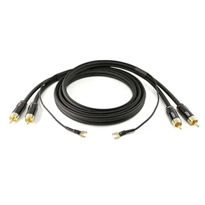 Selected Cable 1m Plattenspielerkabel 0,35mm² OFC mit Erdungsleitung SC81-K3-BLK - Bild 1 von 4