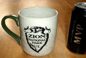 ZION NATIONAL PARK - UTAH, [3-D] LOGO, Ceramic Coffee Cup, Vintage - Picture 1 of 8