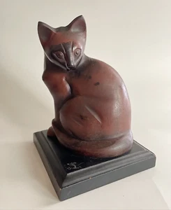 Vintage Metal Cat Sculpture Jaques Nam Lehmann? - Picture 1 of 7