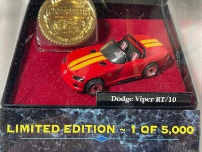 1996 Matchbox Gold Collection Dodge Viper RT/10, Red, 1 of 5,000, 1/64, NIB - Image 1 of 2