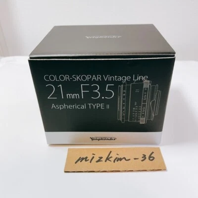 Voigtlander Color-Skopar Vintage Line 21mm f3.5 TypeII Lens BLACK Leica M -New - Image 1 of 3