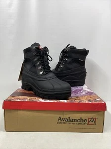 Avalanche Duck Toe Winter Snow Boots Waterproof Insulated Size 10 Men Black - Picture 1 of 9