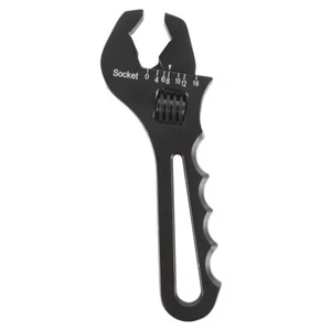 Labwork 3-16 Adjustable Wrench Black Aluminum Tool Spanner For Hose End Fitting - Picture 1 of 12