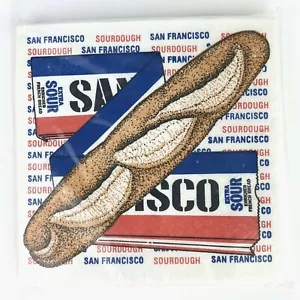 Party Napkins San Francisco Sourdough Theme Cocktail 25 Per Pack - Single - Picture 1 of 4