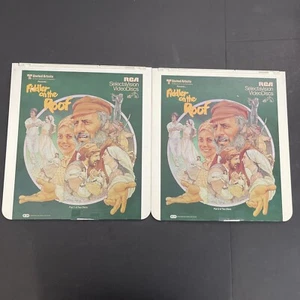 Fiddler On The Roof Part 1 & 2 RCA Vintage CED Movie Video Disc SelectaVision - Picture 1 of 6