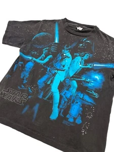 Vintage 90s Star Wars T Shirt AOP Kids Large - Picture 1 of 5