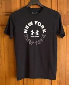 Camiseta negra de manga corta Under Armour para hombre etiqueta talla M holgada heatgear - Imagen 1 de 3