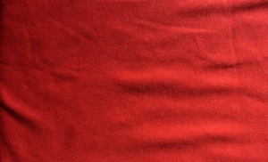 RED KNIT 2 WAY STRETCH COTTON POLYESTER FABRIC 52X62 INCH REMNANT - Picture 1 of 2